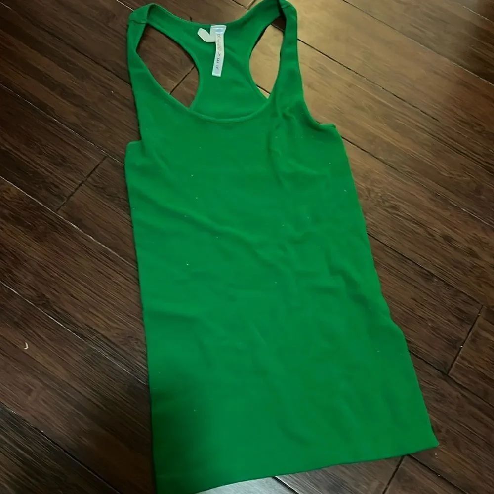 Green Recovery Tank Top - Racerback Tight Tank - Like New Tank - ONE SIZE